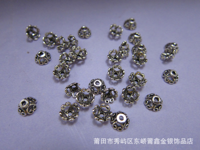 純銀配件花托珠托批發(fā) 匠心鑄就精致隔片花托，銀飾經(jīng)典輝煌再現(xiàn)